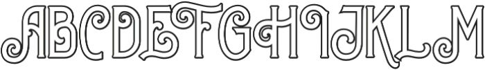 Sequents 03 Outline otf (400) Font UPPERCASE