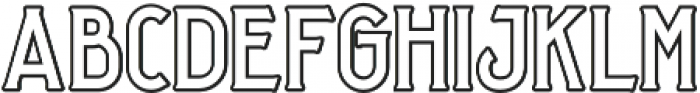 Sequents 03 Outline otf (400) Font LOWERCASE