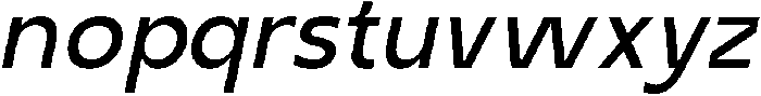 Seragil Italic otf (400) Font LOWERCASE