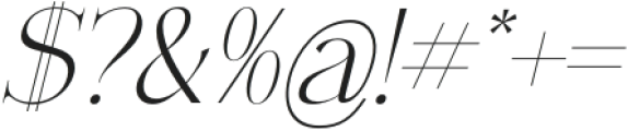 Serandipity Boutique Serif Italic otf (400) Font OTHER CHARS