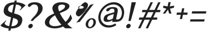 Seraphina Bold Italic otf (700) Font OTHER CHARS