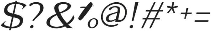 Seraphina Medium Italic otf (500) Font OTHER CHARS