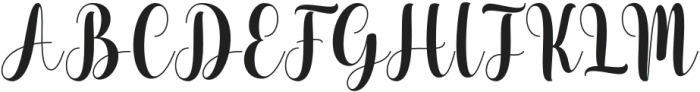 Seraphina Penelope Regular otf (400) Font UPPERCASE