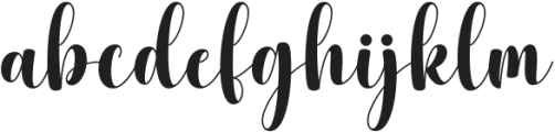 Seraphina Penelope Regular otf (400) Font LOWERCASE