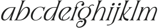 Seraphina italic otf (400) Font LOWERCASE