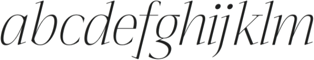 Seraphine Italic otf (400) Font LOWERCASE