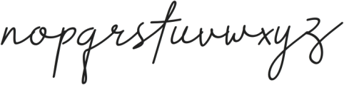 Seraphita Italic otf (400) Font LOWERCASE