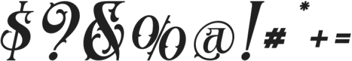 Serath-Italic otf (400) Font OTHER CHARS