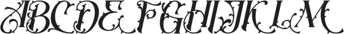 Serath-Italic otf (400) Font UPPERCASE