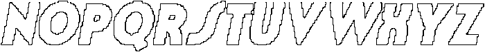 Seravine Pixel Outline otf (400) Font UPPERCASE