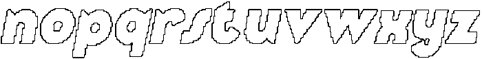 Seravine Pixel Outline otf (400) Font LOWERCASE