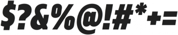 Serca Condensed Black Italic otf (900) Font OTHER CHARS