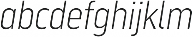 Serca Condensed ExtraLight Italic otf (200) Font LOWERCASE