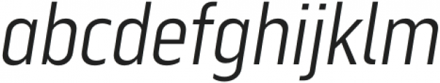 Serca Condensed Light Italic otf (300) Font LOWERCASE