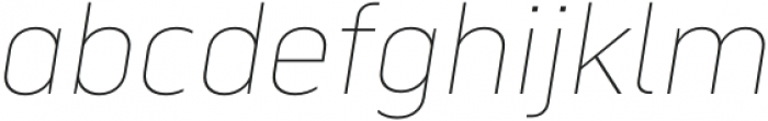 Serca Thin Italic otf (100) Font LOWERCASE