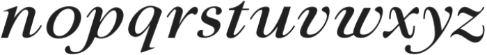 Serefine Italic otf (400) Font LOWERCASE