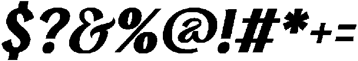 Serelia Bold Italic ttf (700) Font OTHER CHARS