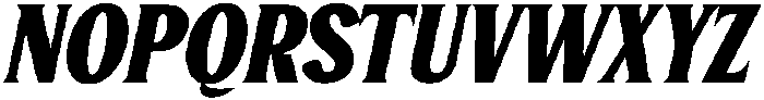 Serelia Extra Bold Italic ttf (700) Font UPPERCASE