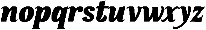 Serelia Extra Bold Italic ttf (700) Font LOWERCASE