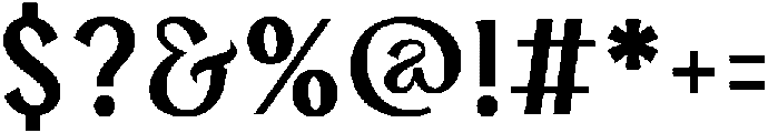 Serelia Medium ttf (500) Font OTHER CHARS
