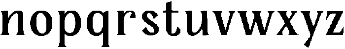 Serelia Regular ttf (400) Font LOWERCASE