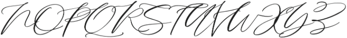 Serenity Script otf (400) Font UPPERCASE