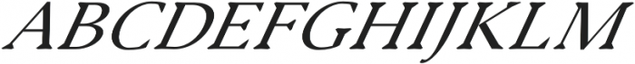 Serenity Serif Italic otf (400) Font UPPERCASE