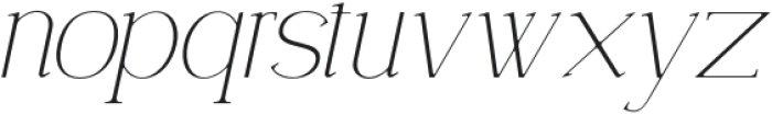 SerenityMoment-Italic otf (400) Font LOWERCASE