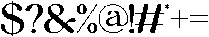 Serfia Regular otf (400) Font OTHER CHARS