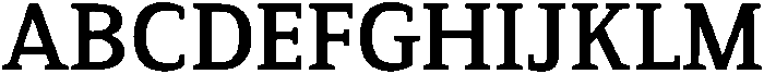 Serif MODERN Bold otf (700) Font UPPERCASE