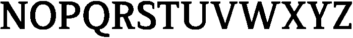 Serif MODERN Bold otf (700) Font UPPERCASE
