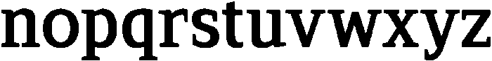 Serif MODERN Bold otf (700) Font LOWERCASE