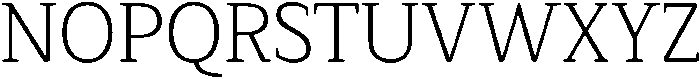 Serif MODERN ExtraLight otf (200) Font UPPERCASE