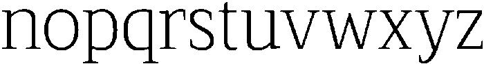 Serif MODERN ExtraLight otf (200) Font LOWERCASE