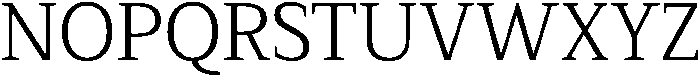 Serif MODERN Light otf (300) Font UPPERCASE