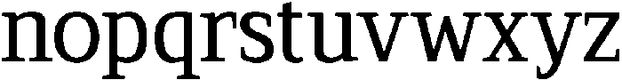 Serif MODERN Medium otf (500) Font LOWERCASE