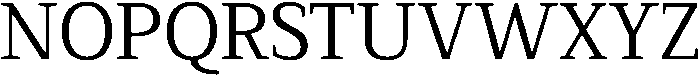 Serif MODERN Regular otf (400) Font UPPERCASE