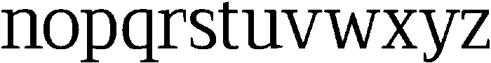 Serif MODERN Regular otf (400) Font LOWERCASE