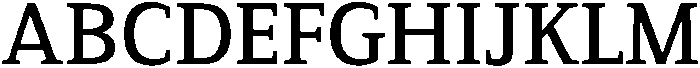 Serif MODERN SemiBold otf (600) Font UPPERCASE