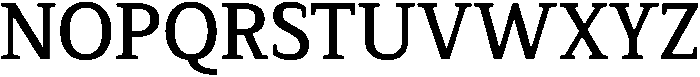 Serif MODERN SemiBold otf (600) Font UPPERCASE