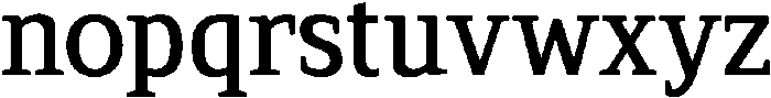 Serif MODERN SemiBold otf (600) Font LOWERCASE