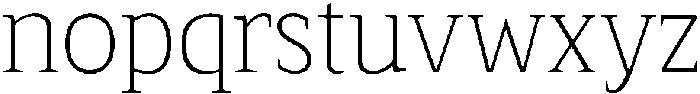 Serif MODERN Thin otf (100) Font LOWERCASE