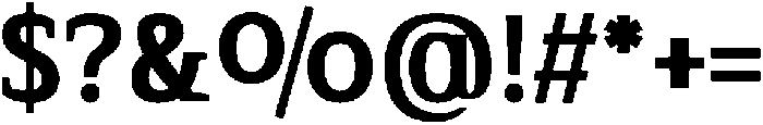 Serif MODERN Ultra otf (900) Font OTHER CHARS