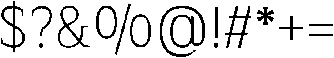 Serif MODERN Variable Thin ttf (100) Font OTHER CHARS