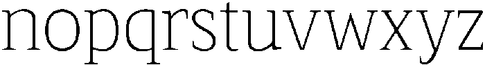Serif MODERN Variable Thin ttf (100) Font LOWERCASE