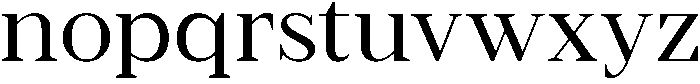 Serif otf (400) Font LOWERCASE