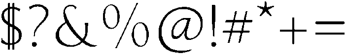 Serif ttf (400) Font OTHER CHARS