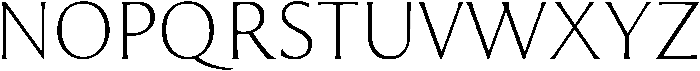 Serif ttf (400) Font LOWERCASE