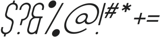 Serifora Narrow Italic otf (400) Font OTHER CHARS