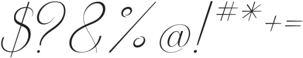 Serifora Script Italic otf (400) Font OTHER CHARS